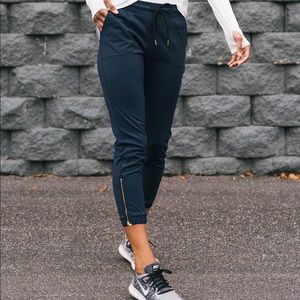 Navy Peak Zipper Joggers (Short) 24” Size Large